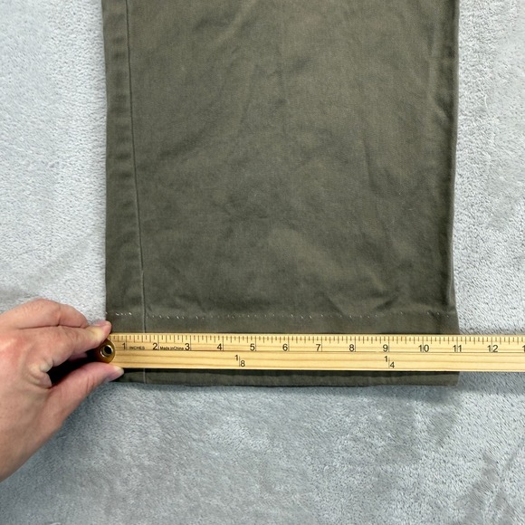 LRL Lauren Jeans Co Ralph Lauren Pants Women's 12 Biltmore Chino Khaki Wide Leg - Picture 12 of 15